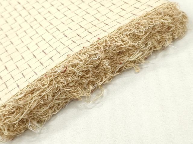 平和屋着物▼紬　反物　着尺　絣文様　逸品　未使用　DABH8021zy