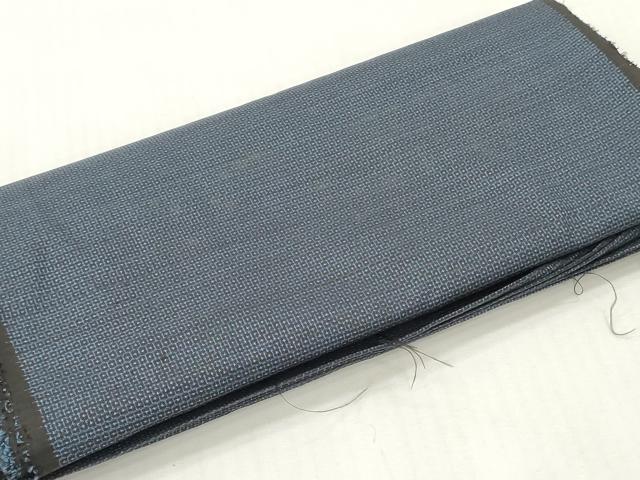 平和屋着物▼男性　本場大島紬　反物　着尺　100亀甲　総詰め　証紙付き　逸品　未使用　DABH8025zy
