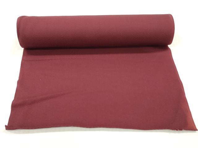 平和屋着物▼羽織・コート　反物　羽尺　霞地紋　葡萄色　逸品　未使用　DABH8026zy