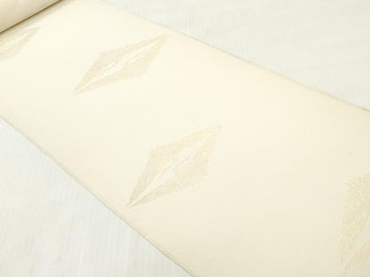 平和屋着物▼羽織・コート　白生地　反物　羽尺　双鶴文　金通し地　逸品　未使用　DABH8041zy