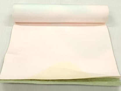 平和屋着物▼長襦袢　反物　着尺　遠山文　暈し染め　逸品　未使用　DABH8067zy