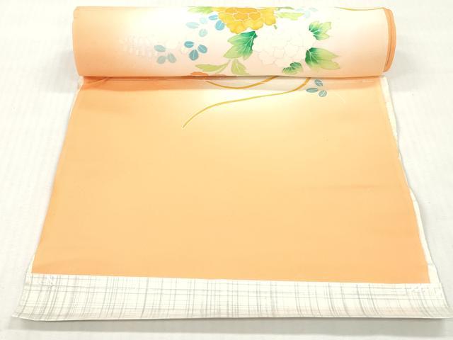 平和屋着物▼付下げ　反物　着尺　刺繍　花筏文　暈し染め　金彩　逸品　未使用　DABH8068zy