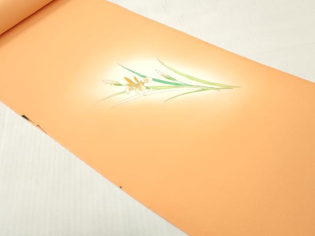 平和屋着物▼付下げ　反物　着尺　刺繍　花筏文　暈し染め　金彩　逸品　未使用　DABH8068zy