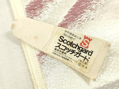 平和屋着物▼西陣　木原織物謹製　名古屋帯　帯反物　立波文　銀糸　証紙付き　逸品　未使用　DABH8085zy