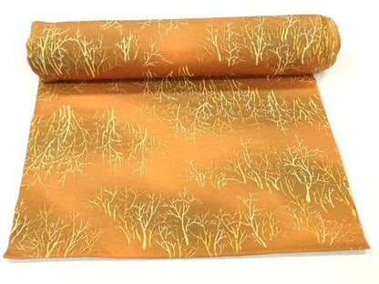 平和屋着物▼小紋　反物　着尺　樹林文　暈し染め　逸品　未使用　DABH8100zy