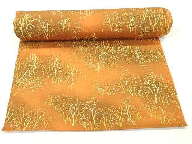 平和屋着物▼小紋　反物　着尺　樹林文　暈し染め　逸品　未使用　DABH8100zy