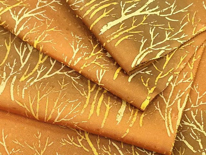 平和屋着物▼小紋　反物　着尺　樹林文　暈し染め　逸品　未使用　DABH8100zy