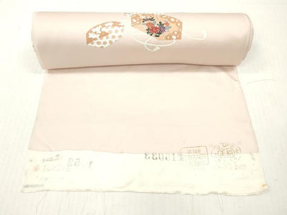 平和屋着物▼付下げ　反物　着尺　文箱花文　暈し染め　銀彩　逸品　未使用　DABH8112zy