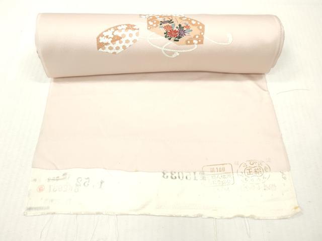 平和屋着物▼付下げ　反物　着尺　文箱花文　暈し染め　銀彩　逸品　未使用　DABH8112zy