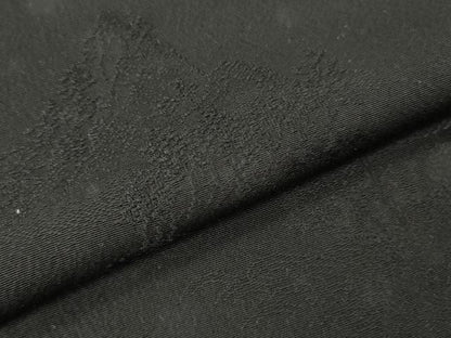 平和屋着物▼羽織・コート　黒反物　羽尺　風景地紋　逸品　未使用　DABH8115zy