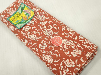 平和屋着物▼羽織・コート　解き反物　羽尺　平安染　花唐草　逸品　DABH8124zy