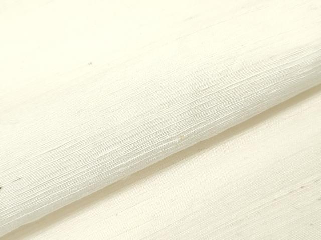 平和屋着物▼白生地　紬　反物　着尺　生成り色　逸品　未使用　DABH8152zy