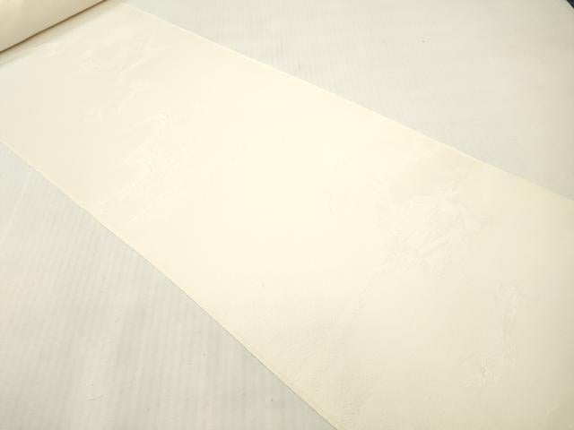 平和屋着物▼白生地　反物　着尺　風景地紋　生成り色　逸品　未使用　DABH8167zy