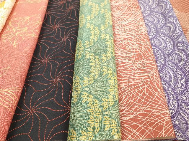 平和屋着物▼柄見本　反物　山の絵　京都誂友禅　リメイク生地　材料　逸品　未使用　DABH8178zy