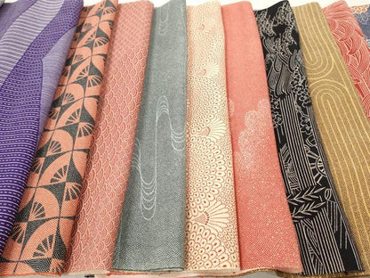平和屋着物▼柄見本　反物　山の絵　京都誂友禅　リメイク生地　材料　逸品　未使用　DABH8178zy
