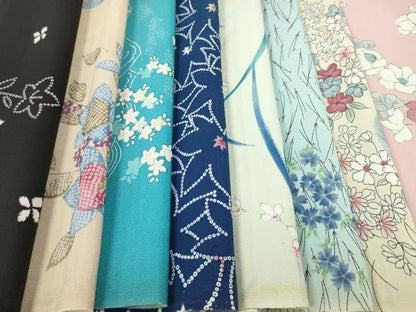 平和屋着物▼みやこ小紋　柄見本　反物　京染　リメイク生地　材料　逸品　未使用　DABH8179zy