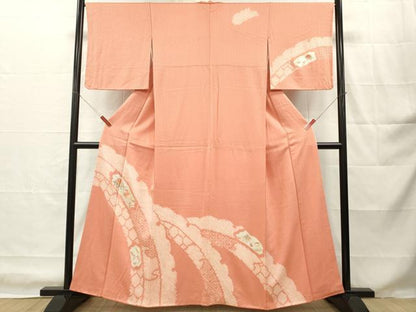 平和屋着物■中国三大刺繍　相良刺繍　訪問着　絞り　宝尽くし文　銀彩　正絹　逸品　DABH8222zy