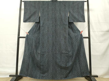平和屋着物■上質な紬　抽象文様　正絹　逸品　DABH8227zy