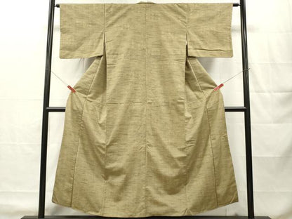 平和屋着物■上質な紬　幾何学文　正絹　逸品　DABH8230zy