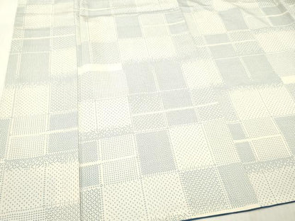 平和屋着物■上質な紬　幾何学文　正絹　逸品　DABH8231zy