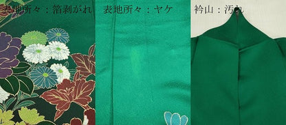平和屋着物■豪華振袖　草花文　暈し染め　金彩　正絹　逸品　DABH8235zy
