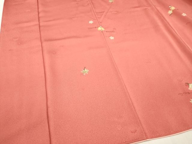 平和屋着物■上質な小紋　草花文　金彩　正絹　逸品　DABH8238zy