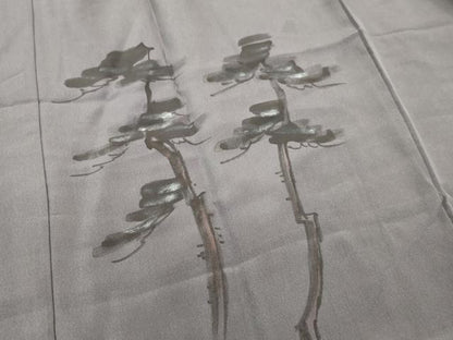 平和屋着物■男性　長襦袢　袷　手描き　人物風景文　正絹　逸品　DABH8244zy