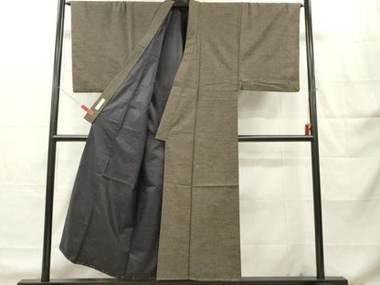 平和屋着物■男性　紬　霞文　正絹　逸品　DABH8254zy
