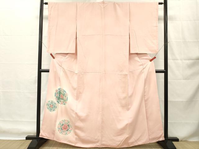 平和屋着物■中国三大刺繍　相良刺繍　訪問着　舞花文　暈し染め　正絹　逸品　DABH8257zy