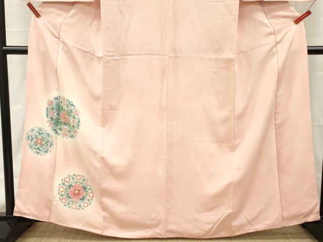 平和屋着物■中国三大刺繍　相良刺繍　訪問着　舞花文　暈し染め　正絹　逸品　DABH8257zy