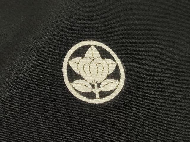 平和屋着物■豪華黒留袖　駒刺繍　束ね熨斗花文　暈し染め　金彩　正絹　逸品　DABH8258zy
