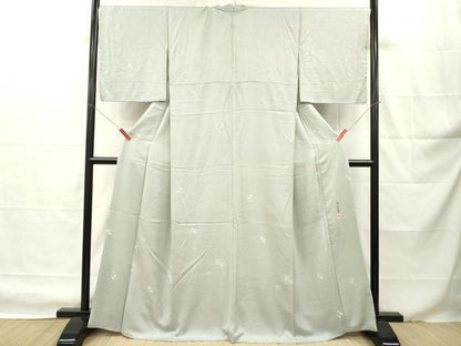 平和屋着物■本加賀友禅作家　柿本市郎　小紋　亀甲花文　正絹　逸品　DABH8260zy
