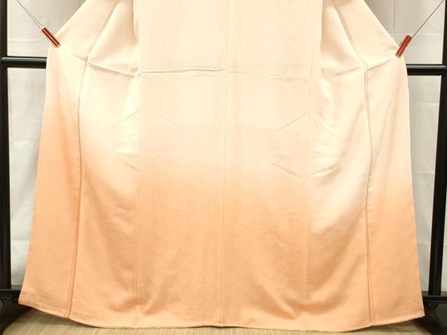 平和屋着物■訪問着　霞文　菊青海波地紋　暈し染め　正絹　逸品　DABH8262zy