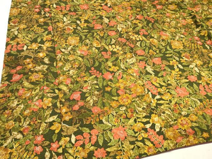 平和屋着物■上質な小紋　草花文　正絹　逸品　DABH8264zy