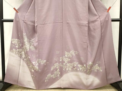 平和屋着物■豪華色留袖　草花文　暈し染め　金彩　正絹　逸品　DABH8267zy