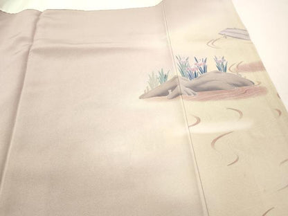 平和屋着物■豪華色留袖　群鶴風景文　暈し染め　金彩　正絹　逸品　DABH8268zy