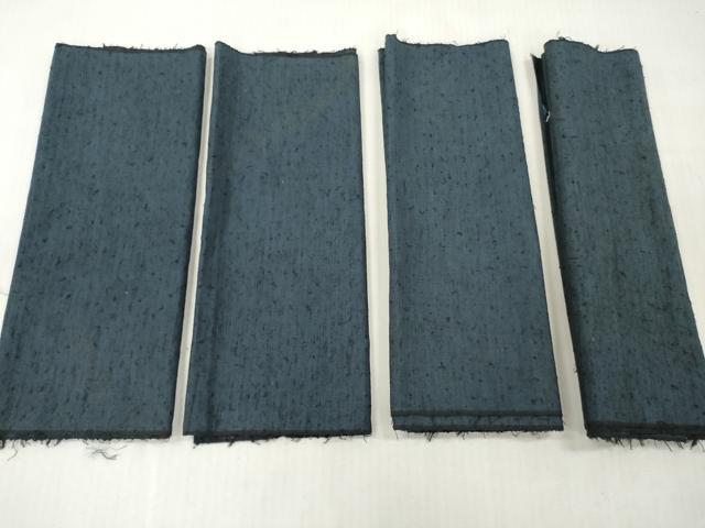 平和屋着物▼男性　羽織・コート　反物　羽尺　裁断済み　紺瑠璃色　逸品　未使用　DABH8275zy