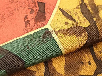 平和屋着物▼羽織・コート　反物　羽尺　ろうけつ染め　切嵌め文　藤彩苑　逸品　未使用　DABH8289zy