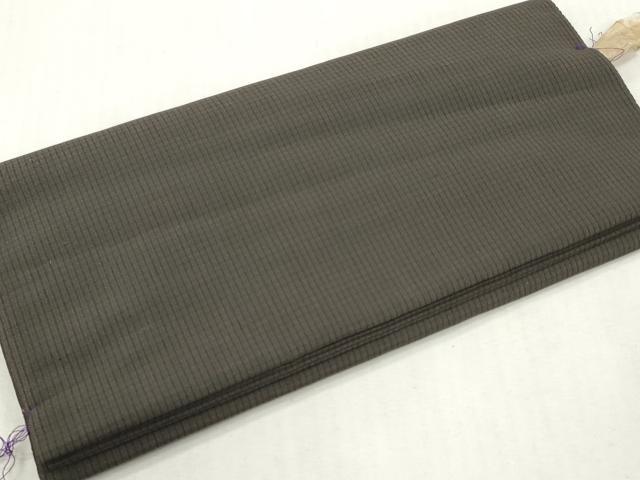 平和屋着物▼羽織・コート　反物　羽尺　紬　格子　逸品　未使用　DABH8302zy