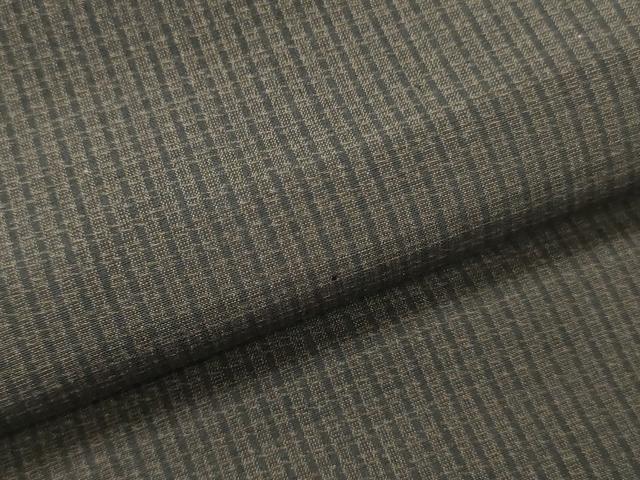 平和屋着物▼羽織・コート　反物　羽尺　紬　格子　逸品　未使用　DABH8302zy