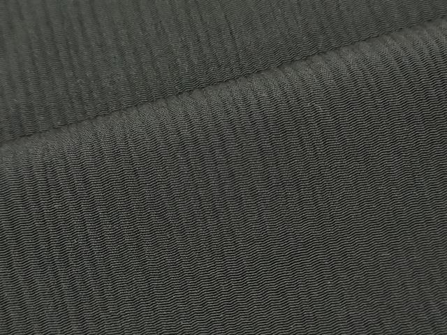 平和屋着物▼羽織・コート　黒生地　解き反物　羽尺　逸品　DABH8314zy