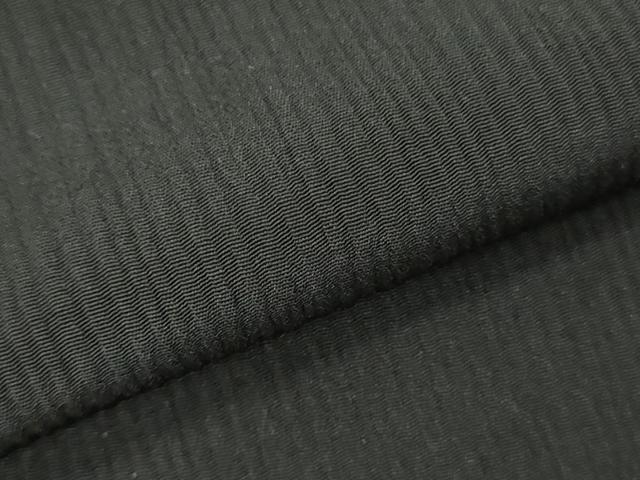 平和屋着物▼羽織・コート　黒生地　解き反物　羽尺　逸品　DABH8314zy