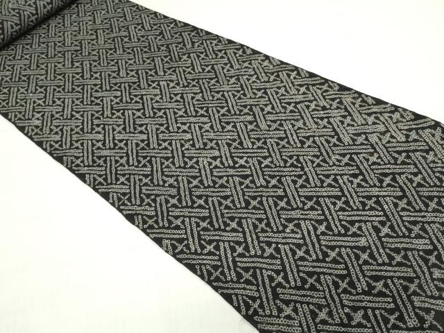 平和屋着物＊夏物　有松鳴海絞　浴衣　反物　着尺　幾何学文　綿　逸品　未使用　DABH8338zy