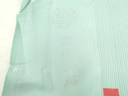 平和屋着物＊夏物　色無地　反物　着尺　駒絽　五泉　茜染　瓶覗色　逸品　未使用　DABH8340zy