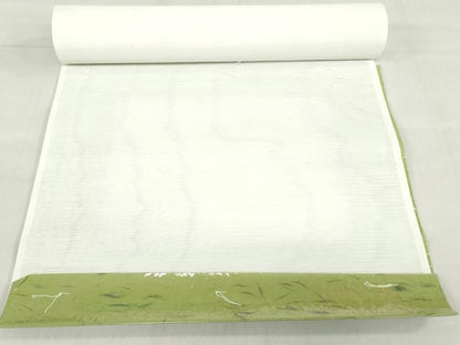 平和屋着物＊夏物　長襦袢　反物　着尺　駒絽　生成り色　洗える着物　未使用　DABH8343zy