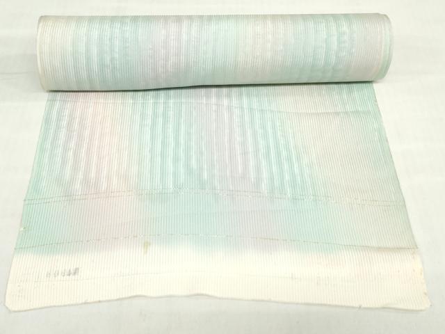 平和屋着物＊夏物　小紋　反物　着尺　縦絽　五泉　霞文　暈し染め　逸品　未使用　DABH8344zy