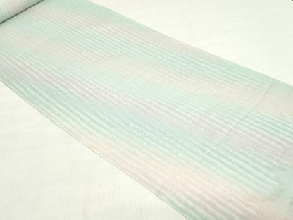 平和屋着物＊夏物　小紋　反物　着尺　縦絽　五泉　霞文　暈し染め　逸品　未使用　DABH8344zy