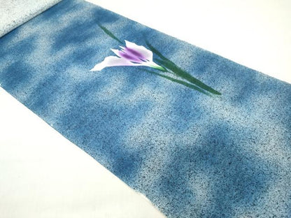 平和屋着物＊夏物　付下げ・浴衣兼用　反物　着尺　手描染　花鳥文　綿　逸品　未使用　DABH8345zy