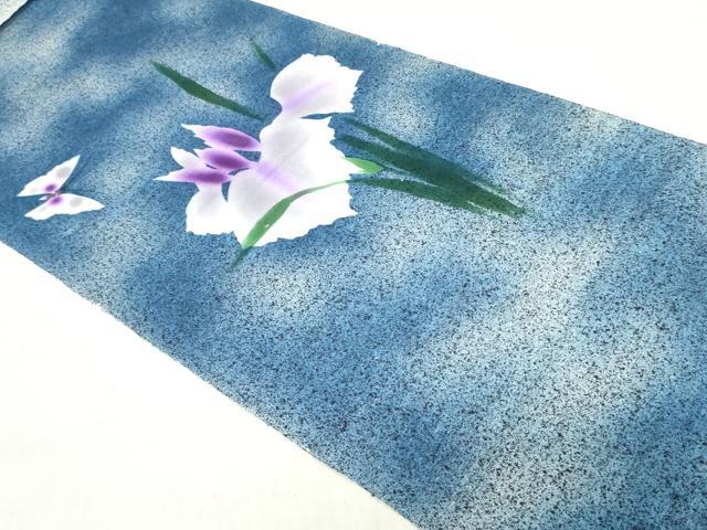 平和屋着物＊夏物　付下げ・浴衣兼用　反物　着尺　手描染　花鳥文　綿　逸品　未使用　DABH8345zy