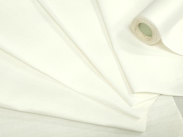 平和屋着物＊夏物　白生地　反物　着尺　生成り色　綿麻　逸品　未使用　DABH8355zy